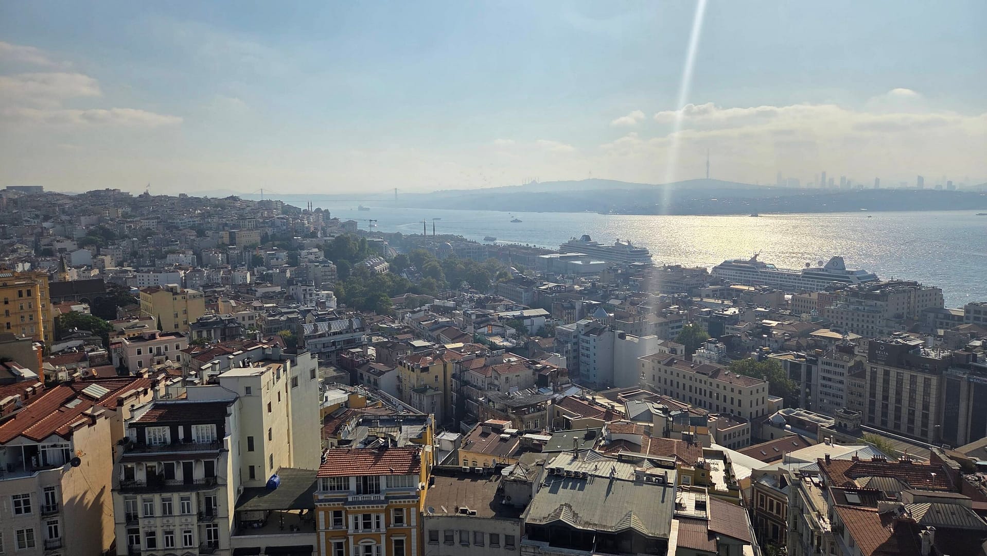 View from Galata Tower to the Bosphorus