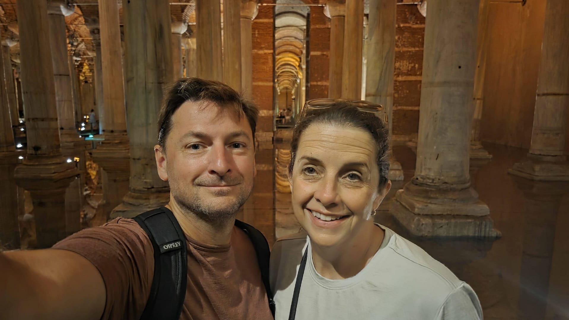 Selfie in Basilica Cistern