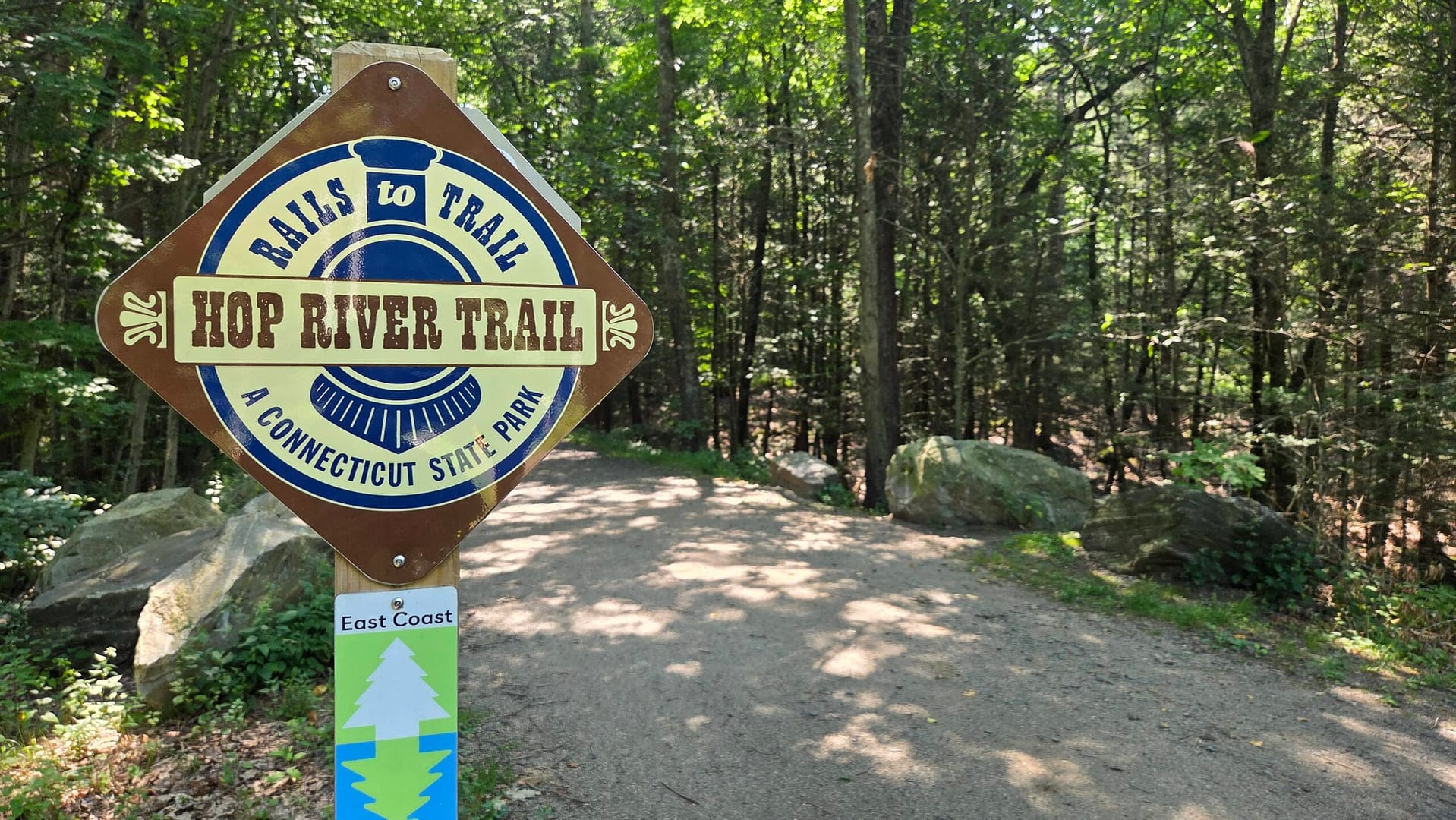 Hop River Trail in Andover Connecticut