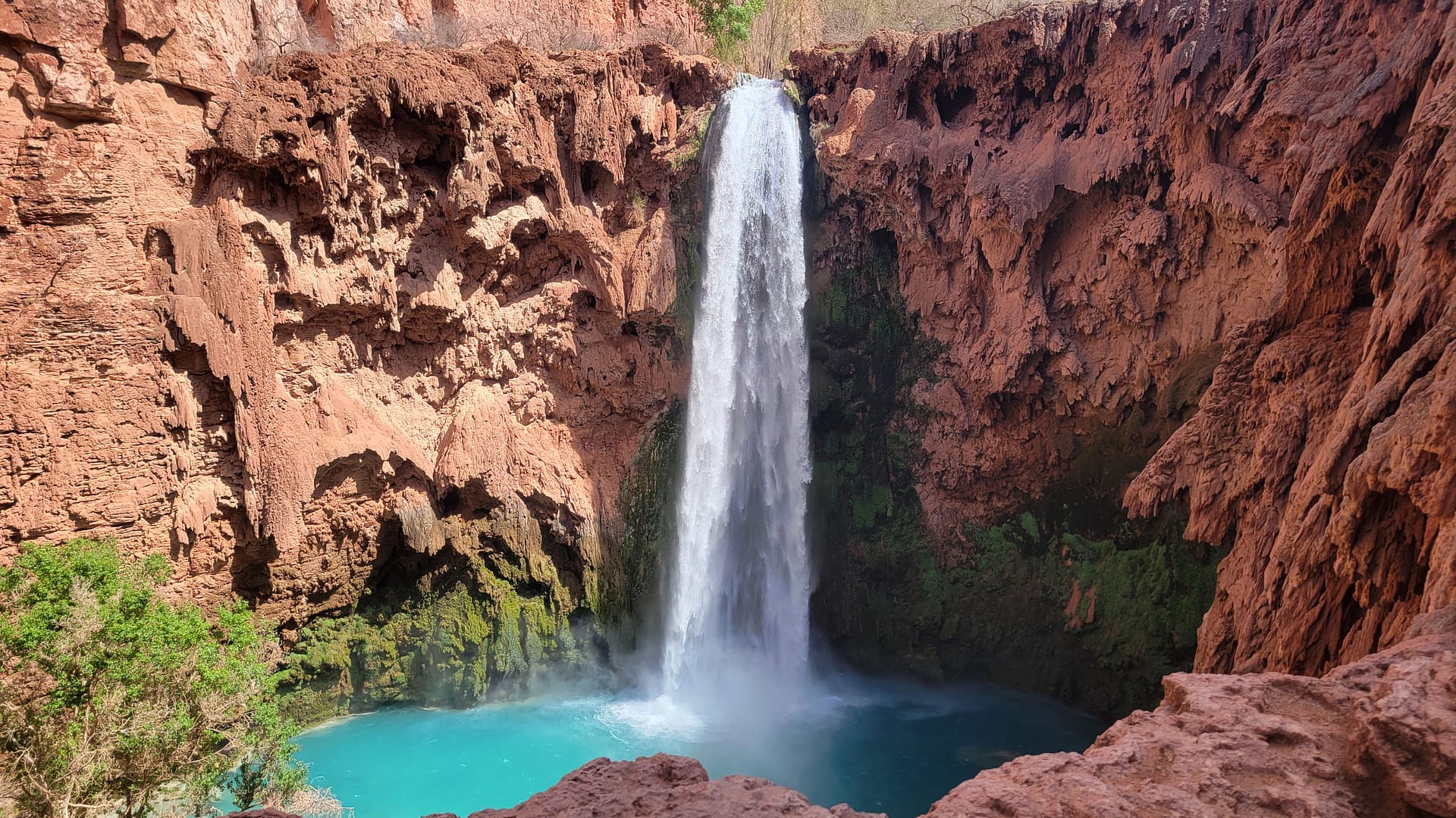 Climbing Down to Mooney Falls and Hiking to Beaver Falls