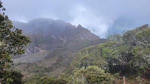 View into the Volcan Baru Crater