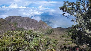 View to the town of Volcan