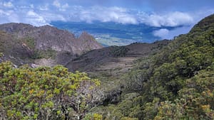 View to the town of Volcan