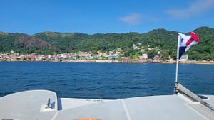 Arriving at Taboga Island