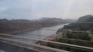 Crossing the Puente Centenario Bridge North of Panama City