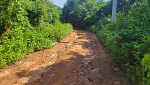 Hiking out of Taboga