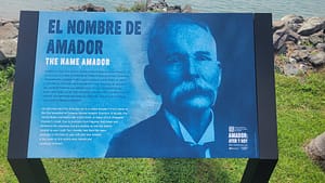 A slice of Panama history - the namesake of the Amador Causeway