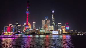 Night Cruise looking at the New Bund