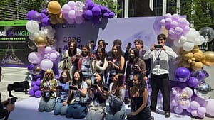 NYU Admitted Students Weekend - Displaying the countries from which they came.