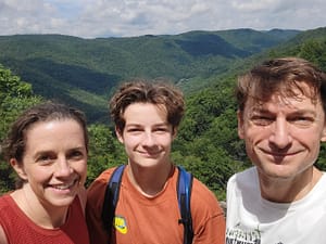 Last Coley Family Selfie of the Day - Top of Crabtree Falls