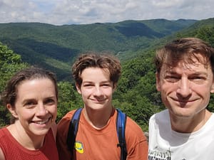 Last Coley Family Selfie of the Day - Top of Crabtree Falls