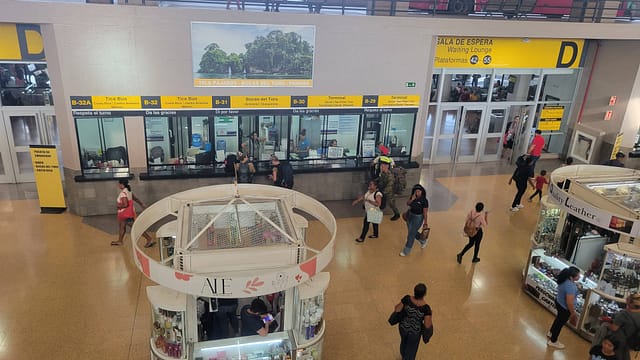 Ticket Window at the Grand National Transportation Terminal at Albrook