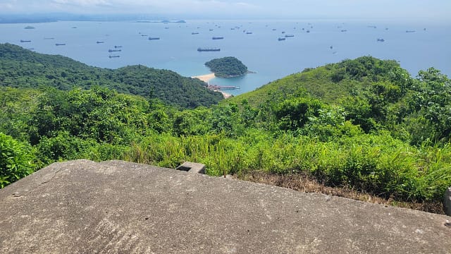 View of Balboa Anchorage from The Bunker at Cerro Vigia on Taboga Island