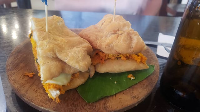 Fried Dough Chicken Sandwich