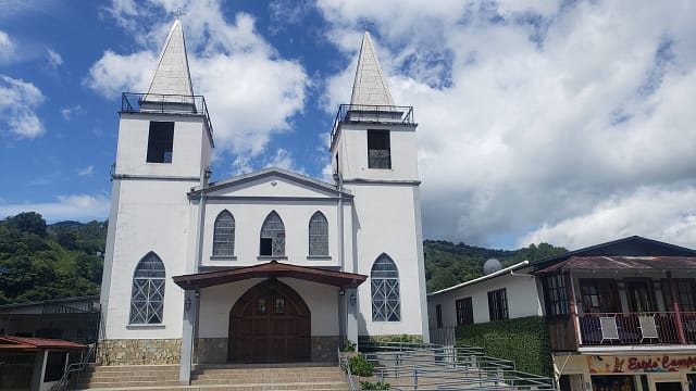 Exterior of Catholic Church in Boquete Panama