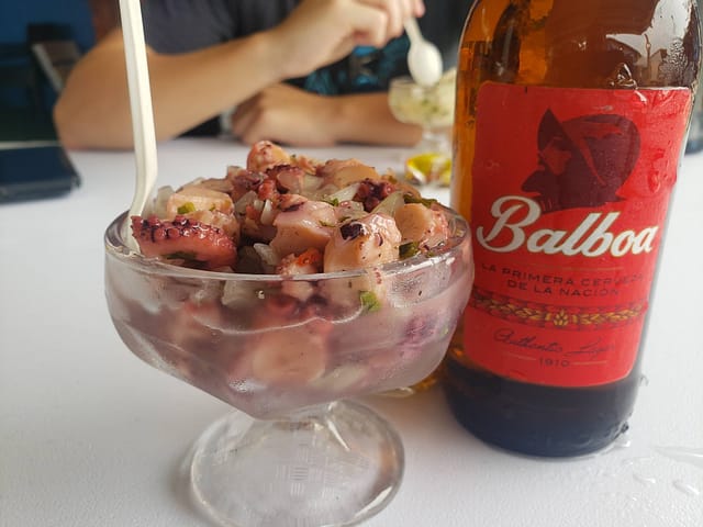 Octopus ceviche